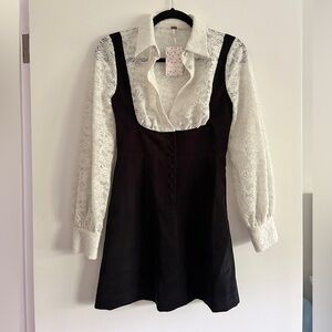 XS corduroy/knit dress